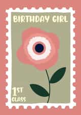 Pretty Birthday Card - For Her - Flower Stamp created by Lots of Love, Hannah 