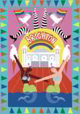 Joyful Pride Card - Pride of Brighton - Brighton Pride created by Ashton Attzs