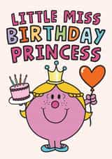 Cute Birthday Card - Little Miss Princess - Mr. Men created by Mr. Men