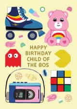 Nostalgic Birthday Card For 80s Child - Child of The 80's Birthday Card created by Stormy Knight