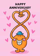 Cute Anniversary Card – Mr. Tickles - Mr Men created by Mr. Men