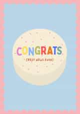 Cute congrats cake card - best news ever! created by thelittleone