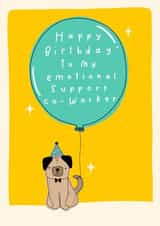 cute birthday card for your work bestie! created by katie illustrated