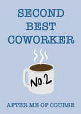 Coworker appreciation card thank you created by Mogs Austin