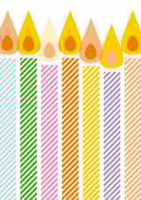 Classic Birthday Card - Birthday Candles created by Dicky Bird