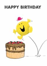 Cute Mr. Bounce Birthday Card - Happy Birthday - Mr. Men created by Mr. Men