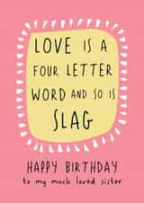 Much Loved Sister - Happy Birthday Sister created by @Laura Lonsdale Designs