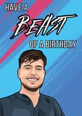 Mr Beast Birthday Card created by P1 Cards