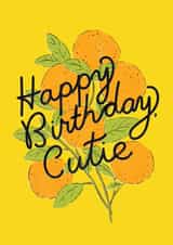 Sweet Happy Birthday Cutie with Clementines Card created by Emma Brooks Creative