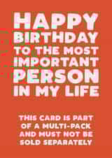 Funny birthday card - for friend - multi-pack created by Pickled Prints