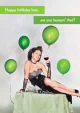 Funny Birthday Brat Charli XCX - Retro - Brat Summer, Party Girl card created by Quitting Hollywood