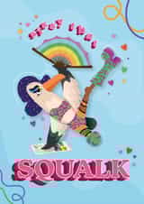 LGBTQ+ Greeting Card - Sissy That Squalk - Celebrating Brighton Pride created by Imy Designs