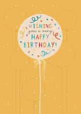 Classic Birthday Card - Balloons - Burst of Happiness created by Orchard Design House