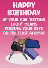 Cheeky ‘Getting Lucky’ Birthday Card created by The Joyful Rose