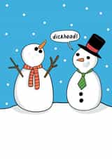 Rude Birthday Card - Dickhead - Funny Christmas Card for Rude Joke Lovers created by Running with Scissors