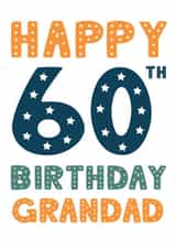 Stary Letter 60th Birthday Grandad created by Mint Maker Studio