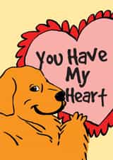 You Have My Heart Cute Funny Dog Anniversary Couple for Partner Lover Boyfriend created by Dhanna