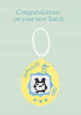 New baby card - Congratulations on your new hatch created by Charlotte Farr