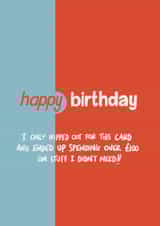 Funny Birthday Card - Home Bargains created by Tommy Blue Illustration