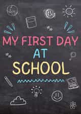 Cute Good Luck Card - First Day At School - For Kids created by Elephantastic