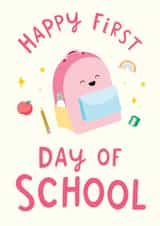 Cute Good Luck Card - For Her - First Day of School created by The Cake Thief