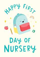 Cute First Day Of Nursery Card - For Him - First Day created by The Cake Thief