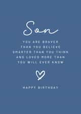 Classic Birthday Card - Sentimental - For Son created by Creationery