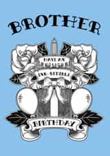 Classic Birthday Card - For Brother - Tattoo created by @Cupsie's Creations