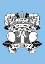 Classic Birthday Card - Ink-redible Day - Tattoo created by @Cupsie's Creations