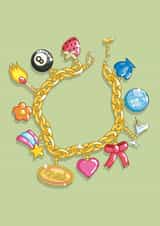 Fun Friendship Card - Charm Bracelet - I've Got My Girls - Galentine Bestie BFF created by Rohanne Thomson