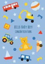 Cute New Baby Card - For A Baby Boy! created by Valeria Frustaci