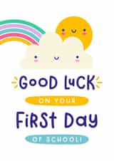 Cute Good Luck Card - First Day of School created by Joanne Hawker