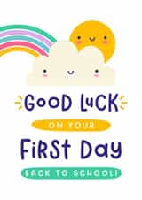 Cute Good Luck Card - First Day Back To School created by Joanne Hawker