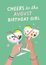 Pretty Birthday Card - August - Cheers created by Studio Mads