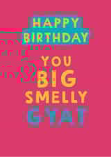 Cheeky Birthday Card - Big Smelly Gyat created by Giddy Kipper