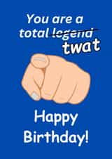 Rude and funny birthday card for your friends. created by Riad Mannan