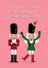 Funny Christmas Card - Wife - Nutcracker created by Running with Scissors