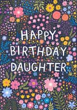 Pretty Birthday Card - Daughter - Flowers created by Pear Tree Press
