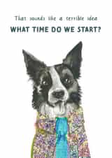 Funny Birthday Card - Collie - Arty created by Rosie Made A Thing
