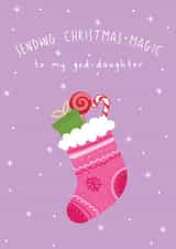 Christmas Card - God-Daughter - Sending Christmas Magic created by @Laura Lonsdale Designs