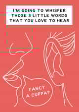 Funny Anniversary Card - Fancy A Cuppa? created by Vallely Studios