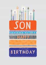 Classic Birthday Card - Son - Cake created by Orchard Design House