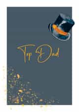 Top Dad - Modern, elegant watercolour card created by Heather Trefusis Art