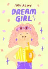 Cute Love and Friendship Card - Stanley Cup - You’re My Drink Girl created by Dancing Tulip