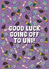 Fun Good Luck Card - Going Off To Uni! created by Stuck Shop Gifts