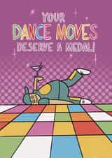 Funny Birthday Card - Olympics - Breakdancing created by Tommy Blue Illustration