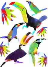 Arty Just Because Card - Toucan created by rosy