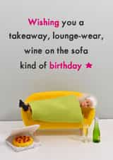 Funny Birthday Card - Wishing You A Takeaway Birthday created by Bold & Bright Cards