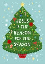 Classic Christmas Card - Jesus Is The Reason For The Season created by Pear Tree Press