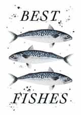 Arty Send A Smile Card - Best Fishes created by studio frewb